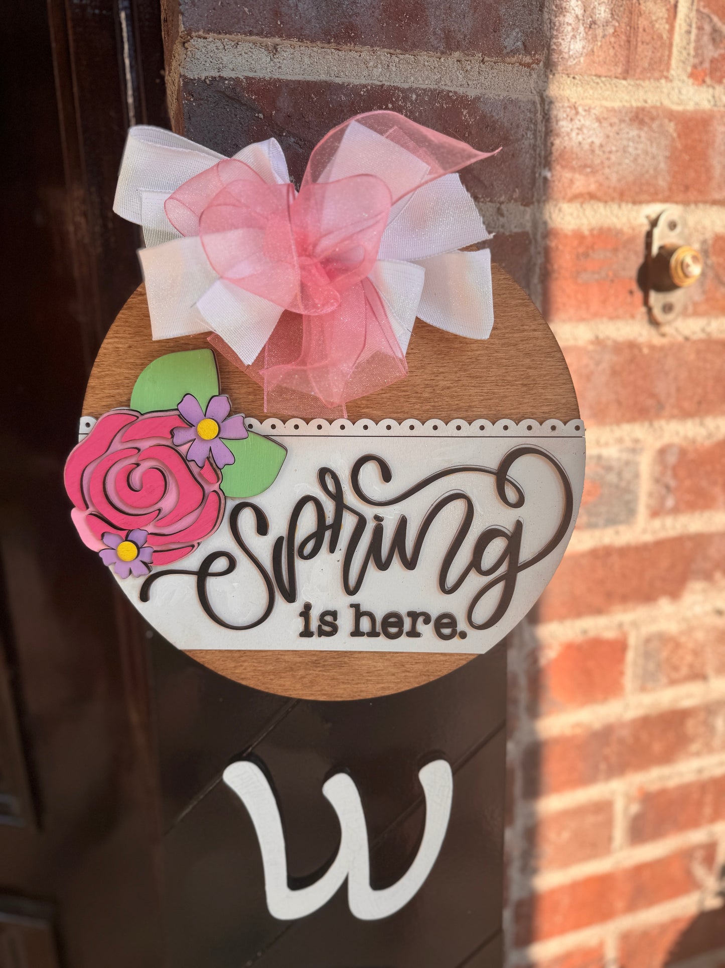 Welcome Porch sign with Changeable Toppers