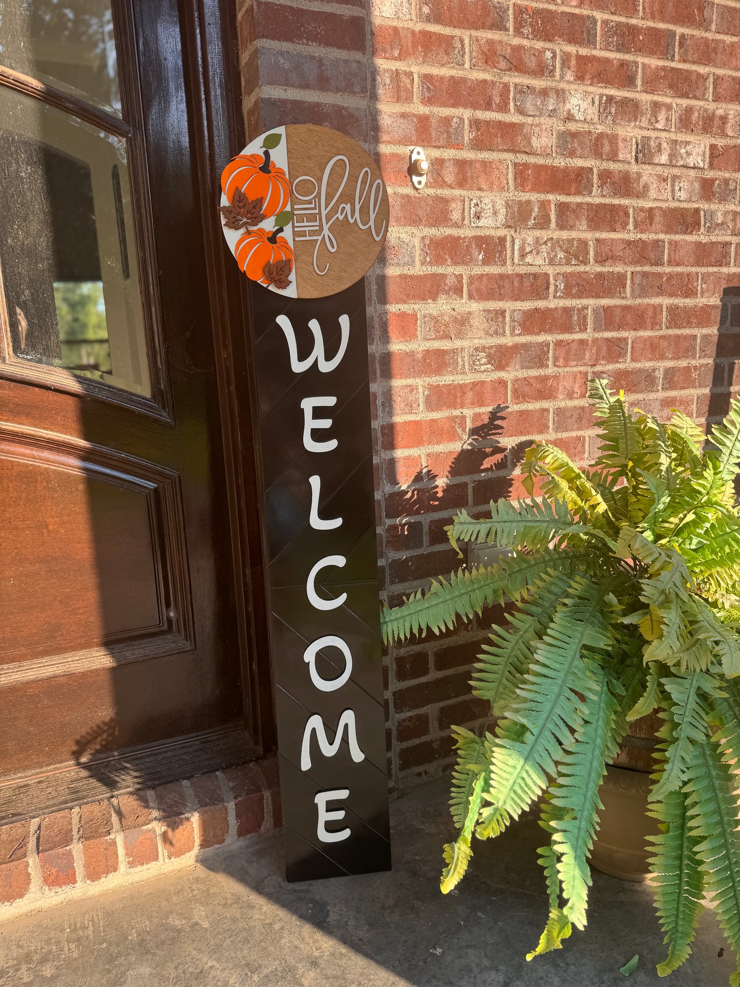 Welcome Porch sign with Changeable Toppers