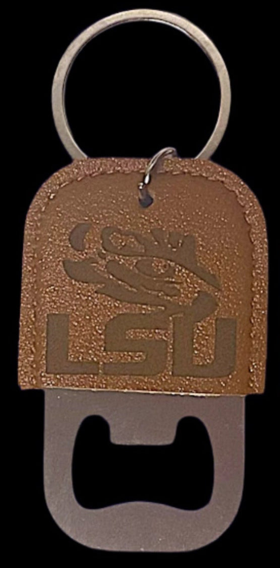 Personalized bottle opener key chain