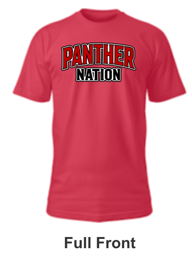 Petal Panther Spirt Shirt-Panther Nation Red and black