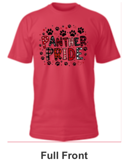 Petal Panther Spirt Shirt- Panther plaid