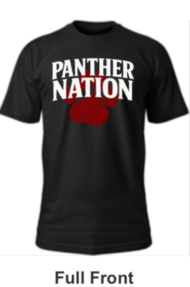 Petal Panther Spirt Shirt- Panther nation with paw