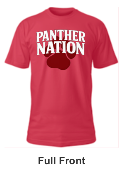 Petal Panther Spirt Shirt- Panther nation with paw