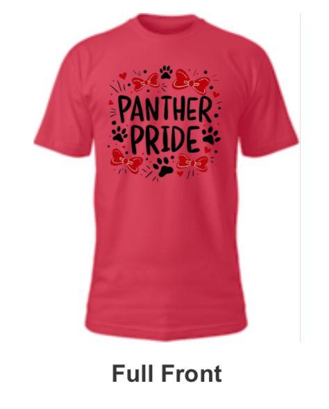 Petal Panther Spirt Shirt- Pride with bows