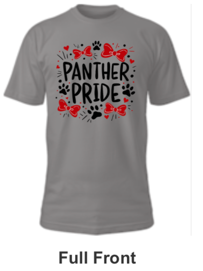 Petal Panther Spirt Shirt- Pride with bows